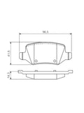 MERCEDES-BENZ:W245,VANEO,A-CLASS REAR Brake Pad Set, 414 420 01 20 1684200420